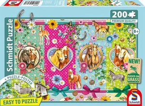 NEW Schmidt  Jigsaw Puzzle 200 Pieces 8+ Ages Easy To Puzzle Horsey Happiness - Picture 1 of 2