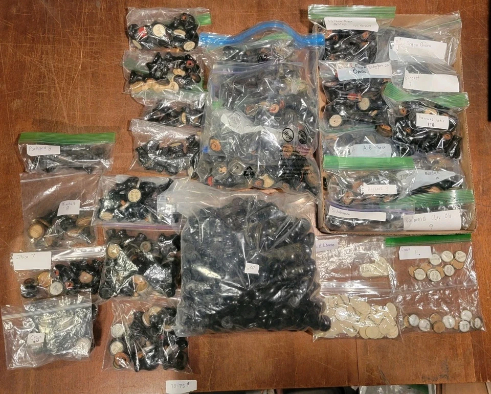 Huge Organ Pull Knob Lot 800 + Drawer Tops Dresser Antique Victorian Wooden  - Image 1 of 4