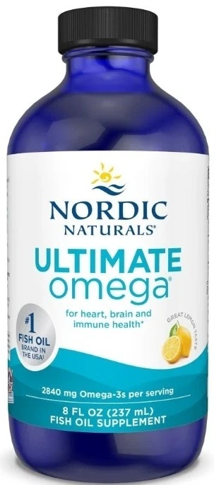 Nordic Naturals Ultimate Omega 2840mg Omega-3 8oz / 237mL 6/28- NEW  - Image 1 of 1