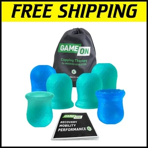 Complete Massage Cupping Set – Smooth & Textured Silicone Cups for Recovery - Picture 1 of 10