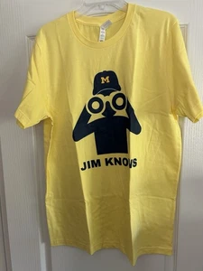 Jim Harbaugh Yellow Cheater T Shirt Large For Michigan Haters - Picture 1 of 4