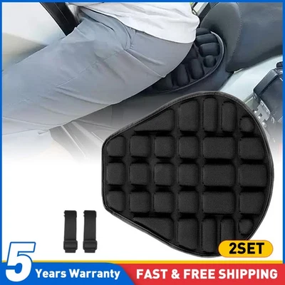 2x Motorcycle Seat Pad Motorbike Cover Universal Comfort Air Cushion Durable New - Image 1 of 4
