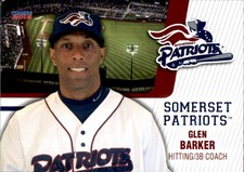 2016 Somerset Patriots Choice #31 Glen Barker Hitting 3B Coach Baseball Card