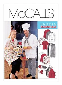 McCalls SEWING PATTERN M2233 Unisex Chefs Jacket,Shirt,Apron,Pants,Hat - Picture 1 of 11