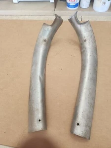 1955 1956 1957 Chevy Nomad Interior Garnish Molding Lower Rear Curved Pair Used - Picture 1 of 24