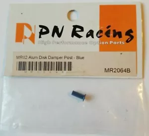 PN Racing MR2064B MR02 MINI-Z Aluminum Disk Damper Post - Blue - Picture 1 of 1