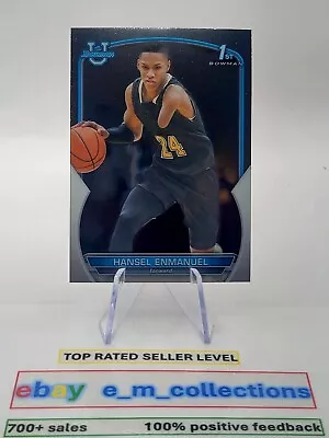 HANSEL EMMANUEL 2022-23 Bowman Chrome U 1st Bowman ROOKIE #52 MT-GEM MT - Image 1 of 2