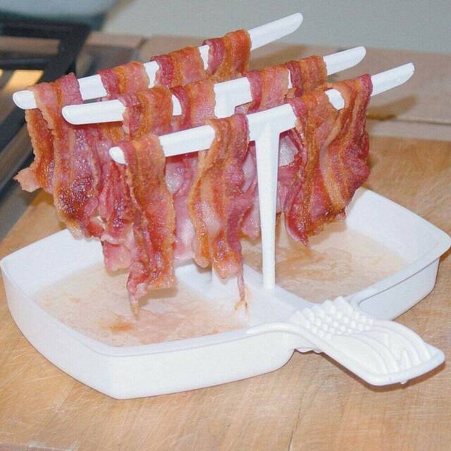 Large Slanted Bacon Tray and Food Defroster