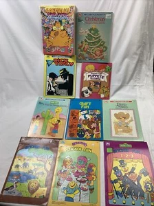 Vintage Coloring Activity Stickers 10 Golden Book Lot Hobnobbins Sesame Street+ - Picture 1 of 24