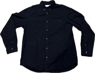 Old Navy Shirt Mens XL Tall Speckled Dark Blue Button Up Built-in Flex - Image 1 of 2