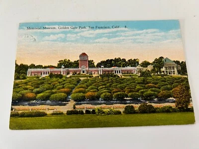 Memorial Museum Golden Gate Park San Francisco California Postcard - Image 1 of 2