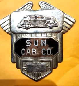 (pgasteelers1)MD. Baltimore Sun Cab Co. Employee Hat Badge No # /back no screw - Picture 1 of 3