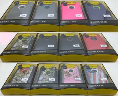 For Apple iPhone XR X Xs Max Case Cover Shockproof Series 3 Layer with Belt Clip - Image 1 of 4