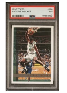 1997-98 Topps #126 Antoine Walker Boston Celtics Card NM PSA-7 - Picture 1 of 2