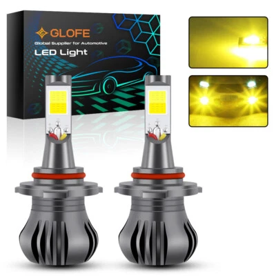 9006 Strobe Flash LED Fog Light For Lexus GS300 1998-2006 LED 3000K Yellow Bulbs - Image 1 of 4