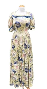 Vestido de Noche Original Vintage Años 40 Segunda Guerra Mundial Talla M Sally Slade Regent St 38" - Imagen 1 de 11