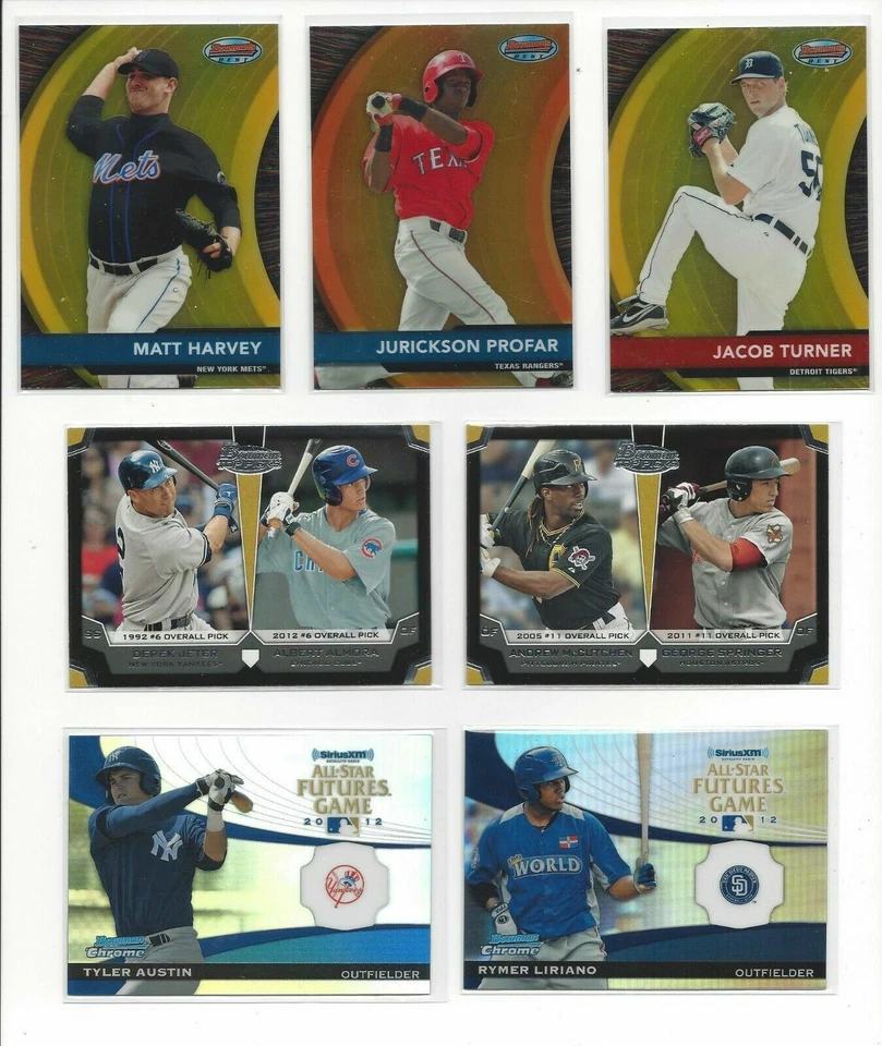 2012 BOWMAN INSERTS ( DRAFT, CHROME, BEST ) ALL LISTED - WHO DO YOU NEED!! - Image 1 of 1