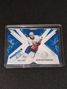 MATHEW BARZAL 2022-23 UPPER DECK SPX RADIANCE FX BLUE /399 #RFX-44