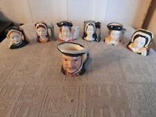 Royal Doulton Henry The 8th And His Six Wifes 7cm Miniature Set