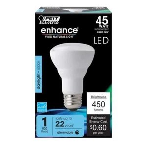 Feit Enhance R20 E26 (Medium) LED Bulb Daylight 45 Watt Equivalence - Picture 1 of 2