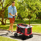 Pet Stroller Foldable Dog Pram w/ Detachable Carrier for Mini, Small Dogs