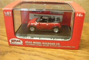 ATLAS WELLY Mini Cooper S Cabrio - Artículo rojo #30-000-062 escala HO 1/87 - Imagen 1 de 2