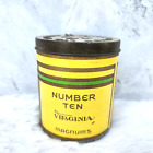 Vintage James Carlton Nummer Ten Virginia Zigarette Werbe Dose Verpackung CG387
