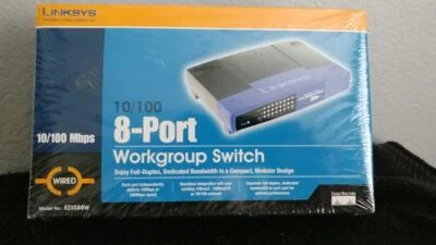 New! Cisco System - Linksys 10/100 Mbps 8-Port Workgroup Switch EZXS88W ver. 3.1 - Image 1 of 2