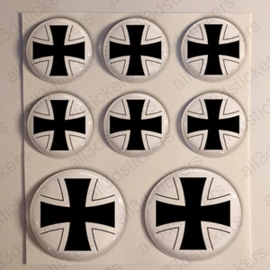 Pegatinas Alemania Escarapela 3D Relieve Pegatina Redondas Bandera Diana  - Picture 1 of 1