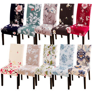 Stretch Dining Chair Seat Covers Removable Cushion Slipcovers Protector Cover