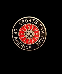 Vintage Sportscar Club Of America Pin 0.75" Rare - Picture 1 of 2