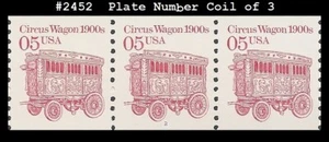 USA3 #2452 MNH PNC3 Pl #2 Circus Wagon Trans - Picture 1 of 1