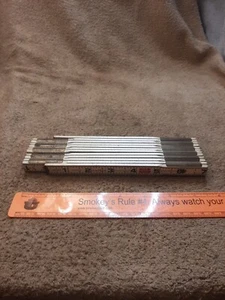 Lufkin 1066D 6' Red End Folding Rugged Wood Engineers Brass Joints Ruler - Picture 1 of 3