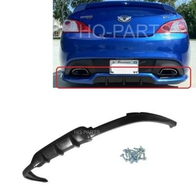 For 10-16 Hyundai Genesis Coupe Walker Style Rear Bumper Lip Diffuser Spoiler PU - Image 1 of 2