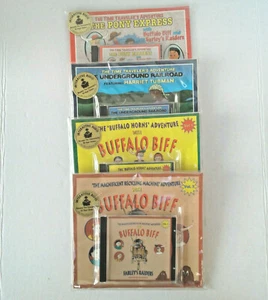 Buffalo Biff & Farley's Raiders Interactive Books & CDs: Set of 4 from 1995-2000 - Picture 1 of 7