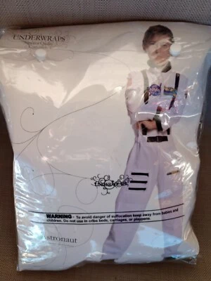 Underwraps Astronaut White Nasa Space Kids 6/8 Medium Halloween Costume w/ Boots - Image 1 of 4