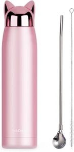 11.2Oz/17Oz Cat Tumbler Cute Cat Thermos Mug with Pourable Stopper Leak-Proof St - Picture 1 of 5
