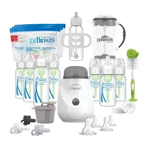 38 Piece Baby Bottle Set Dr. Brown's Anti Colic Feeding and Soothe Essentials - Picture 1 of 10