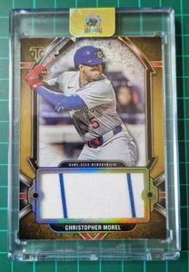 2024 Topps Triple Threads Christopher Morel Jumbo Relic /9 - Picture 1 of 2