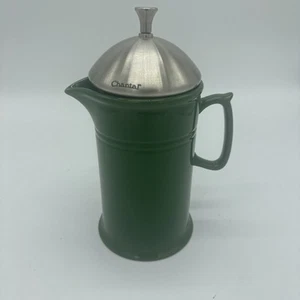 Chantal Ceramic 28 Ounce French Press, Emerald Green - Picture 1 of 8