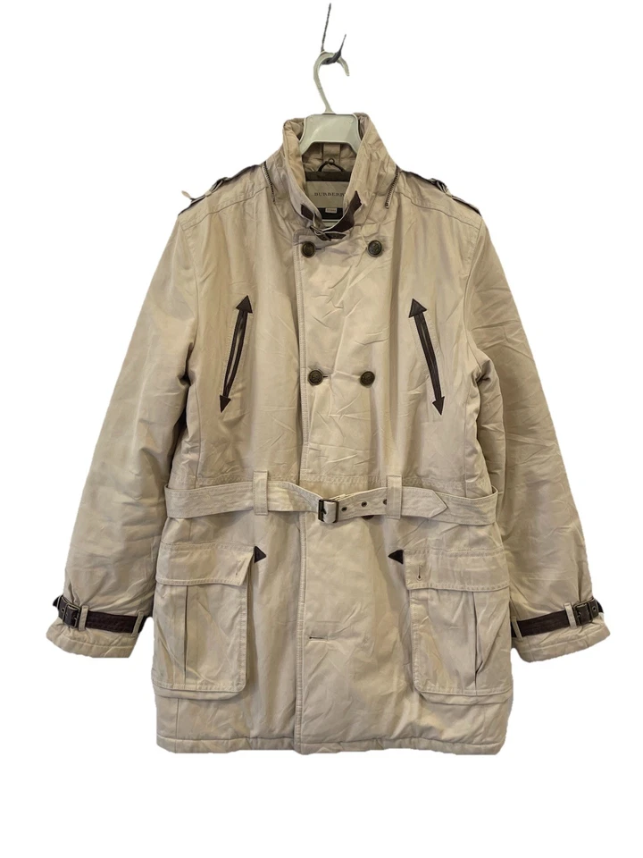 AS# Burberry Children Boys 14Y 164cm Beige Belted Parka Jacket Trench Style - Image 1 of 4