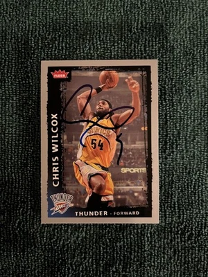 2008-09 Fleer #197 Chris Wilcox Hand Signed auto autograph - Изображение 1 из 2