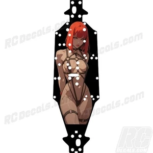 Arrma Kraton 6S BLX (V3) 2018 Chassis Protector Anime Girl Latex Red Hair - Bild 1 von 1
