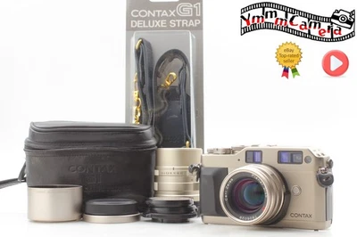 2Lens  Green Label [Near MINT] Contax G1 Film Camera Planar 45mm 90mm From JAPAN - Image 1 of 4