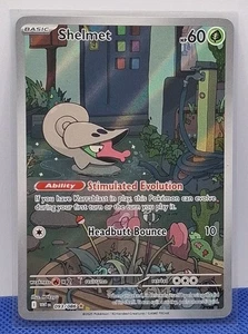 Shelmet 093/086 Illustration Rare White Flare Scarlet & Violet Holo Rare M NM - Picture 1 of 2