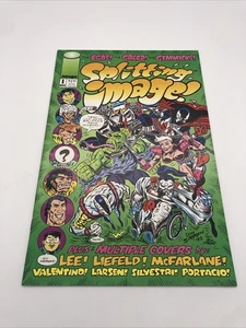 SPLITTING IMAGE # 1 VF/NM VARIANTE EDICOLA IMAGE COMICS 1993 SPAWN BACK COVER - Foto 1 di 3
