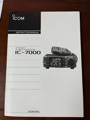 Icom IC-7000 Instruction manual ORIGINAL FACTORY ENGLISH - Immagine 1 di 3