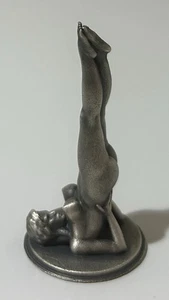 Hand Pour Yoga Girl .98 Oz .999 Fine Silver Hand Poured Statue + COA - Picture 1 of 4
