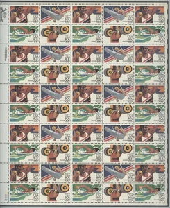 USA Olympic Games 1984 Los Angeles sheet with ZIP upper left MNH - Bild 1 von 1