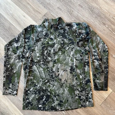 Sitka Gear Core Half Zip Pullover GORE Optifade Camo Hunting Sz L, FLAW - Image 1 of 4